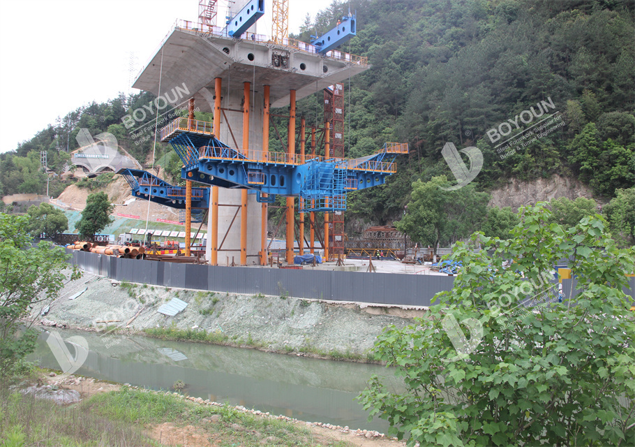 عمود واحد برج الكابل Underslung شكل المسافر