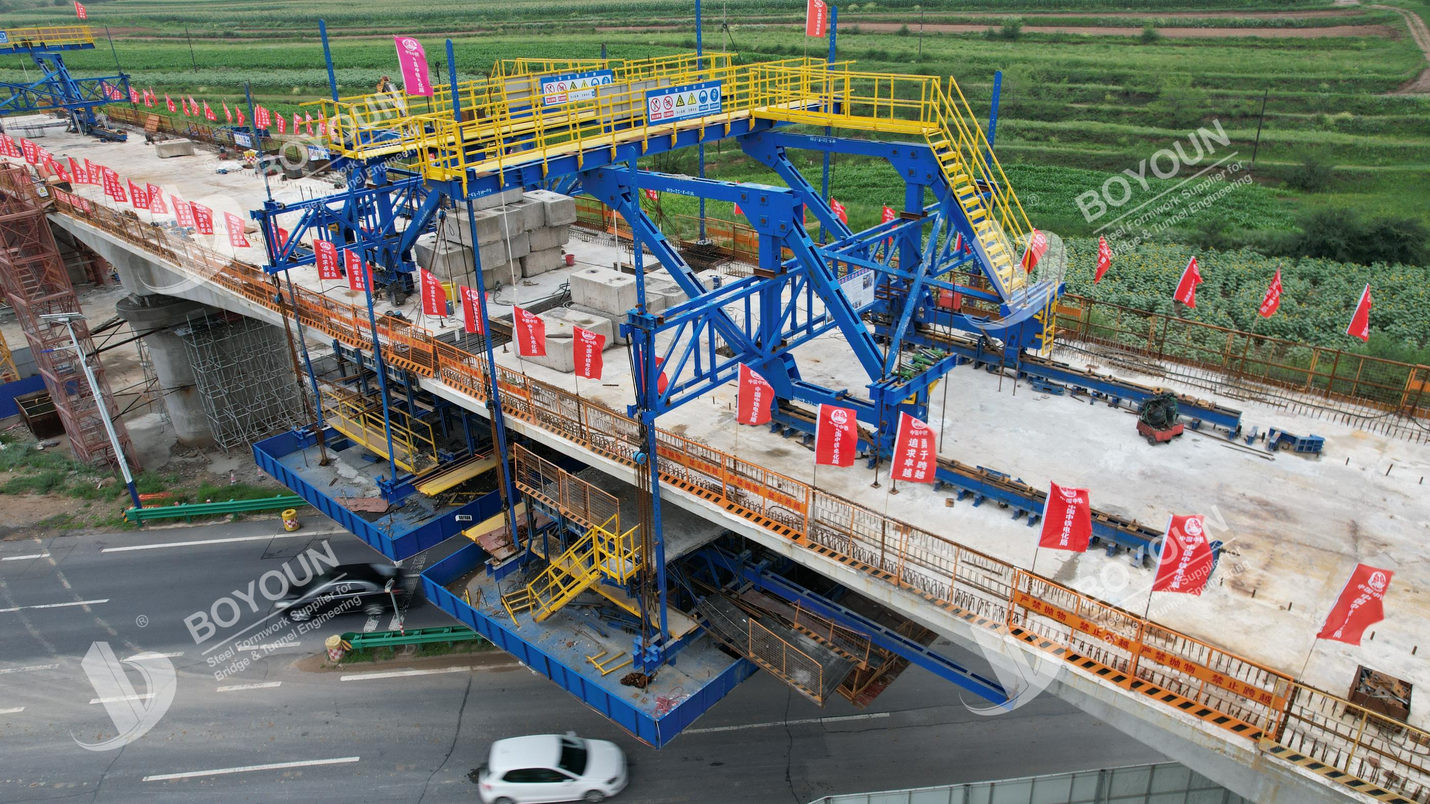 تكنولوجيا الصب المضاد للحرارة لجسور الشعاع المستمر الخرسانية السابقة