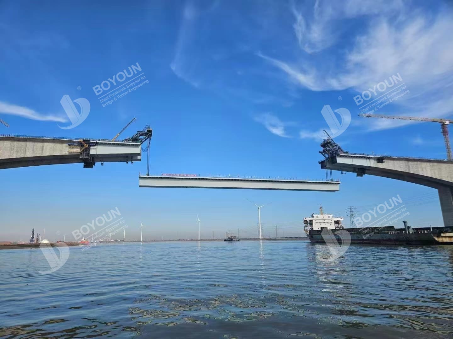 الإغلاق الناجح لجسر نهر تاور