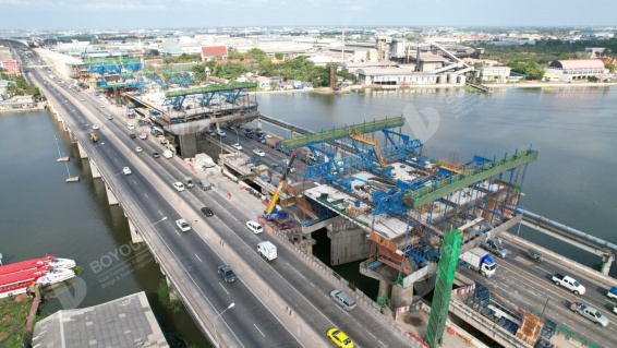 مراقبة جودة البناء المقاوم للجسور ذات الشعاع المستمر طويلة المدى