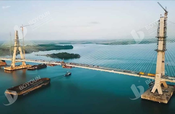 مراقبة جودة بناء جسر الكابل الثابت